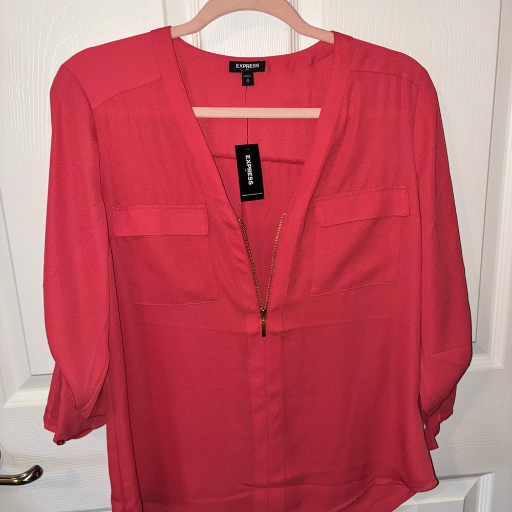 Express Women's Coral Blouse